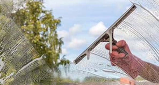 Window cleaning service by Transguard Living