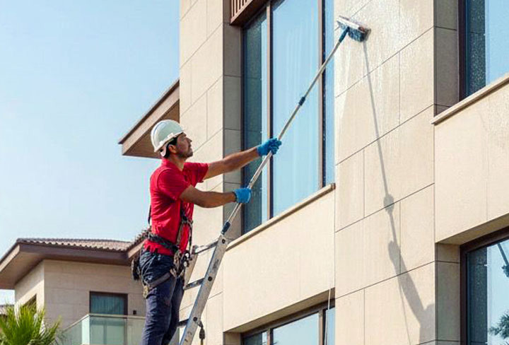 Facade cleaning service by Transguard Living